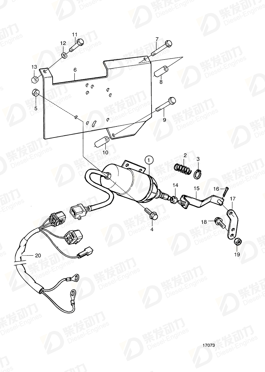 VOLVO Lock nut 990978 Drawing